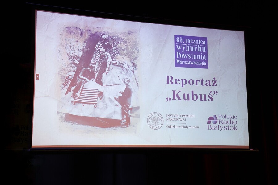 Przedpremierowa emisja reportażu „Kubuś”, który powstał w związku z 80. rocznicą wybuchu Powstania Warszawskiego, fot. Paula Prudziłowicz (IPN)