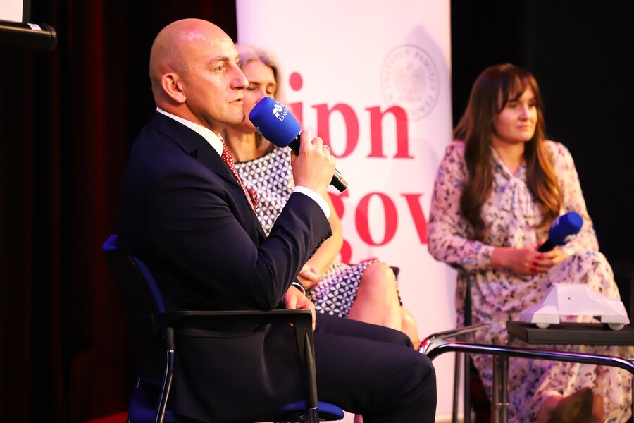 Przedpremierowa emisja reportażu „Kubuś”, który powstał w związku z 80. rocznicą wybuchu Powstania Warszawskiego, fot. Paula Prudziłowicz (IPN)