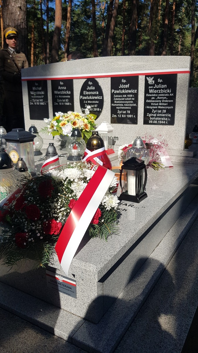 80. rocznica śmierci ppor. Juliana Wierzbickiego ps. „Roman” – 11 sierpnia 2024, fot. Monika Baczar (IPN)