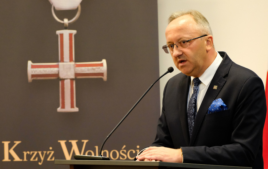 Uroczystość wręczenia działaczom opozycji antykomunistycznej Krzyży Wolności i Solidarności oraz Medali Reipublicae Memoriae Meritum – 12 września 2024, fot. Paula Prudziłowicz (IPN)