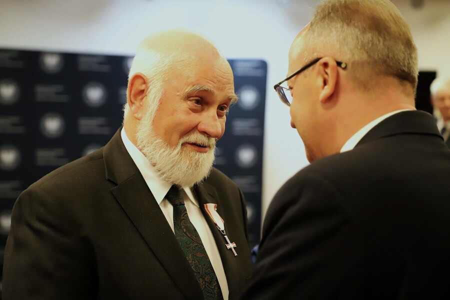 Uroczystość wręczenia działaczom opozycji antykomunistycznej Krzyży Wolności i Solidarności oraz Medali Reipublicae Memoriae Meritum – 12 września 2024, fot. Paula Prudziłowicz (IPN)