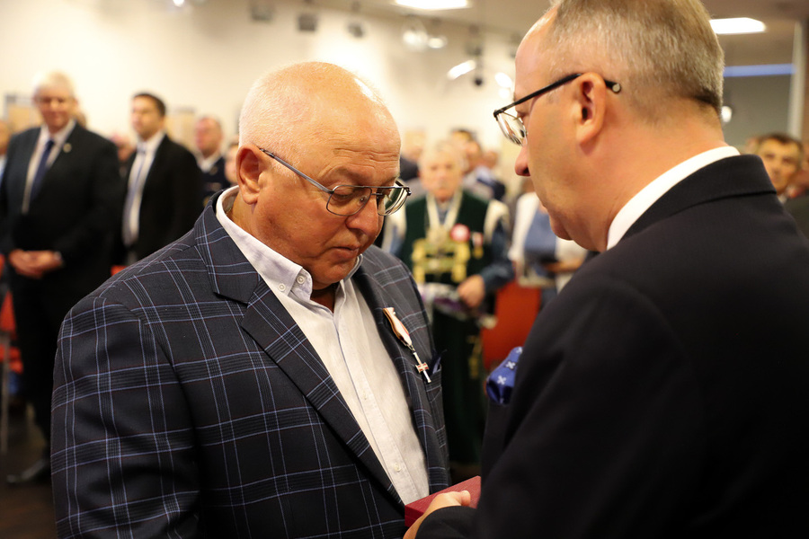 Uroczystość wręczenia działaczom opozycji antykomunistycznej Krzyży Wolności i Solidarności oraz Medali Reipublicae Memoriae Meritum – 12 września 2024, fot. Paula Prudziłowicz (IPN)