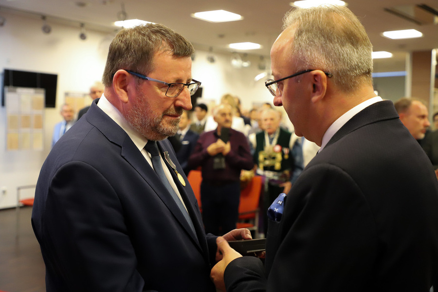 Uroczystość wręczenia działaczom opozycji antykomunistycznej Krzyży Wolności i Solidarności oraz Medali Reipublicae Memoriae Meritum – 12 września 2024, fot. Paula Prudziłowicz (IPN)