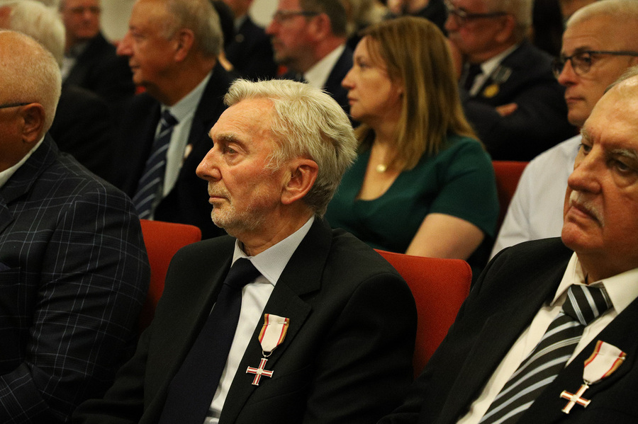 Uroczystość wręczenia działaczom opozycji antykomunistycznej Krzyży Wolności i Solidarności oraz Medali Reipublicae Memoriae Meritum – 12 września 2024, fot. Paula Prudziłowicz (IPN)