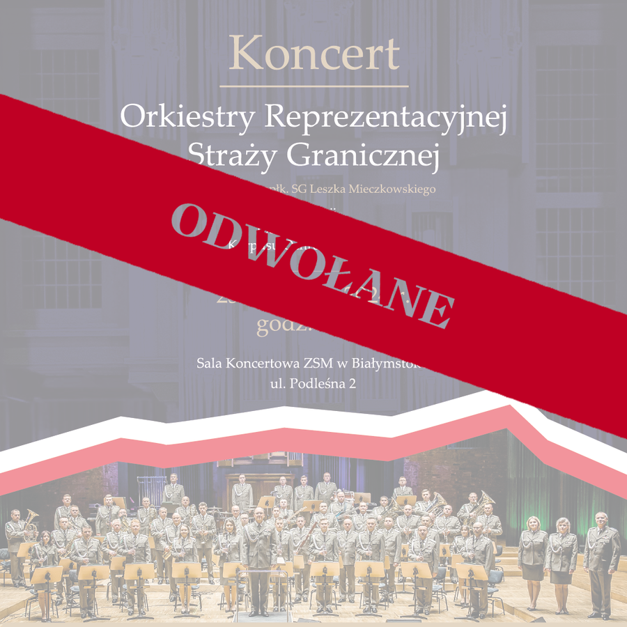 Koncert Orkiestry Reprezentacyjnej Straży Granicznej z okazji 100. rocznicy powołania Korpusu Ochrony Pogranicza – 25 września 2024
