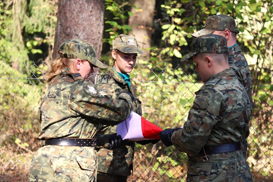 Uroczystości pogrzebowe nieznanego żołnierza Korpusu Ochrony Pogranicza – 16 września 2024, fot. Paula Prudziłowicz (IPN)