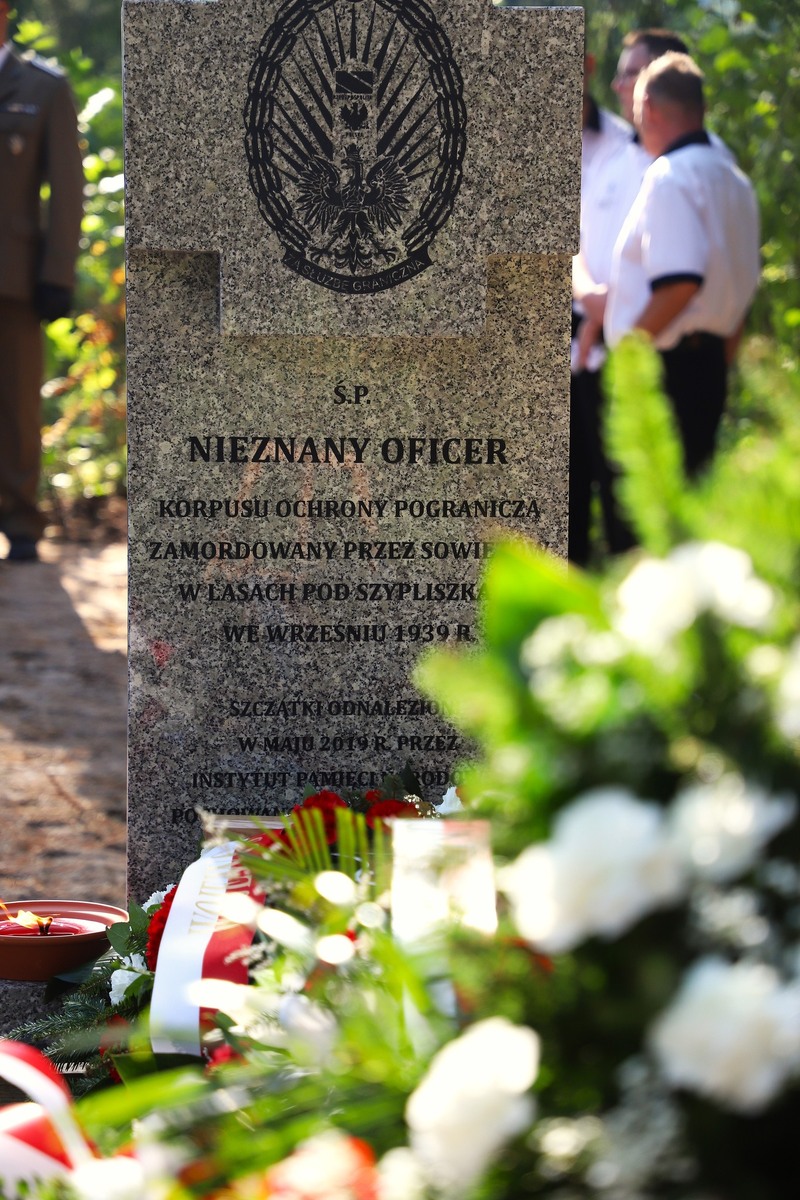 Uroczystości pogrzebowe nieznanego żołnierza Korpusu Ochrony Pogranicza – 16 września 2024, fot. Paula Prudziłowicz (IPN)