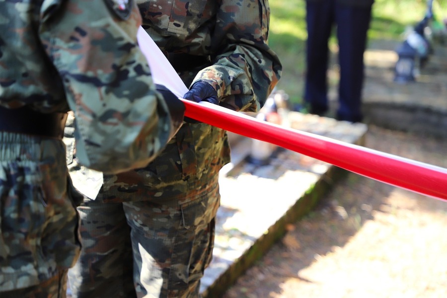 Uroczystości pogrzebowe nieznanego żołnierza Korpusu Ochrony Pogranicza – 16 września 2024, fot. Paula Prudziłowicz (IPN)