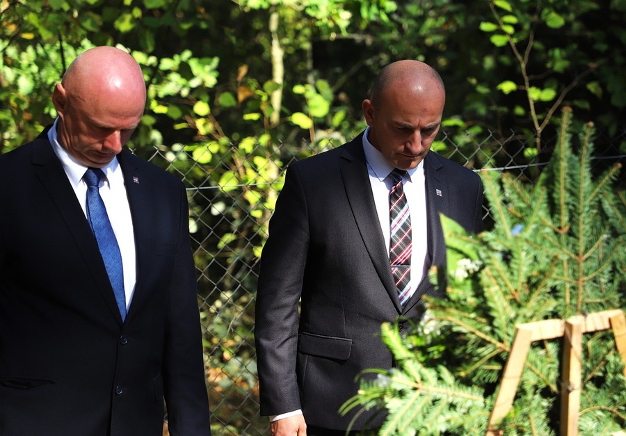 Uroczystości pogrzebowe nieznanego żołnierza Korpusu Ochrony Pogranicza – 16 września 2024, fot. Paula Prudziłowicz (IPN)