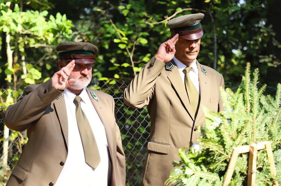 Uroczystości pogrzebowe nieznanego żołnierza Korpusu Ochrony Pogranicza – 16 września 2024, fot. Paula Prudziłowicz (IPN)