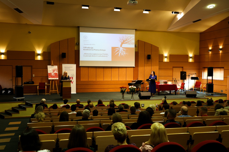 Gala VII edycji Konkursu Poetyckiego „Historia najnowsza Polski w poezji dzieci i młodzieży” – 24 października 2024, fot. Paula Prudziłowicz (IPN)