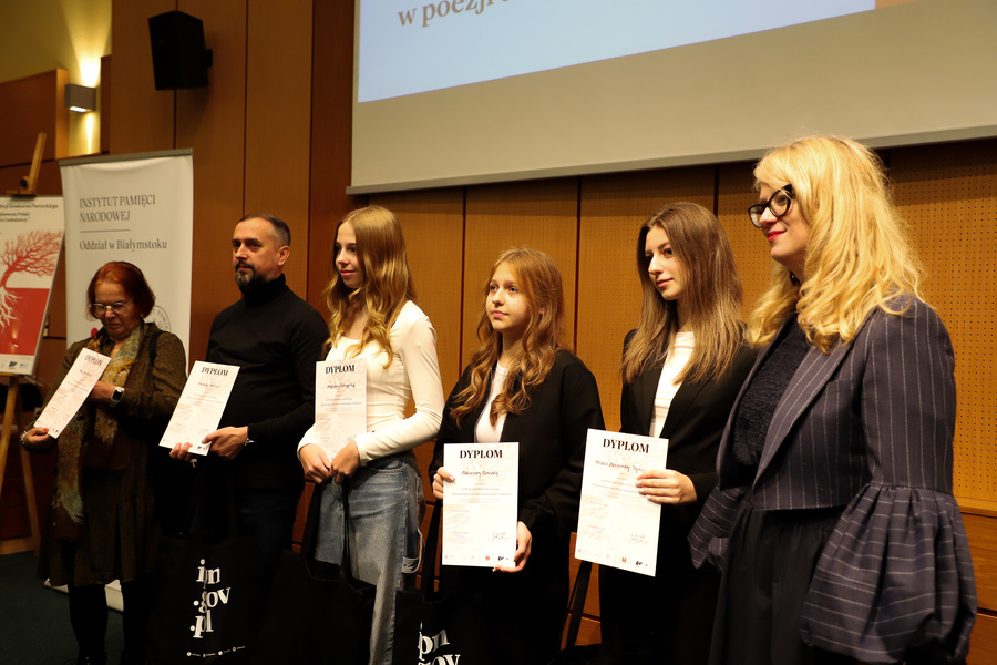 Gala VII edycji Konkursu Poetyckiego „Historia najnowsza Polski w poezji dzieci i młodzieży” – 24 października 2024, fot. Paula Prudziłowicz (IPN)