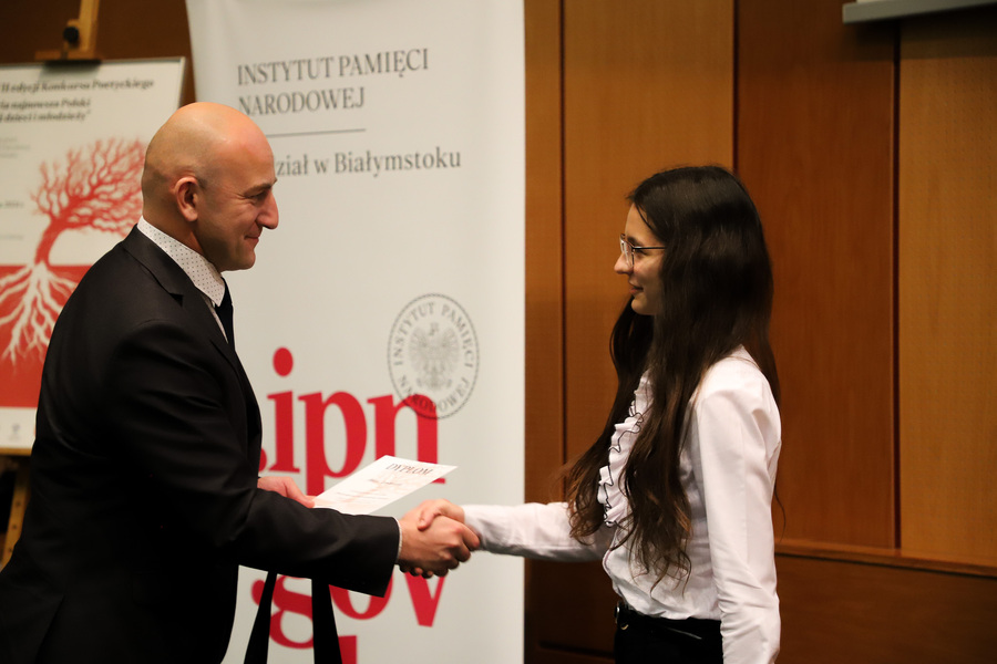 Gala VII edycji Konkursu Poetyckiego „Historia najnowsza Polski w poezji dzieci i młodzieży” – 24 października 2024, fot. Paula Prudziłowicz (IPN)