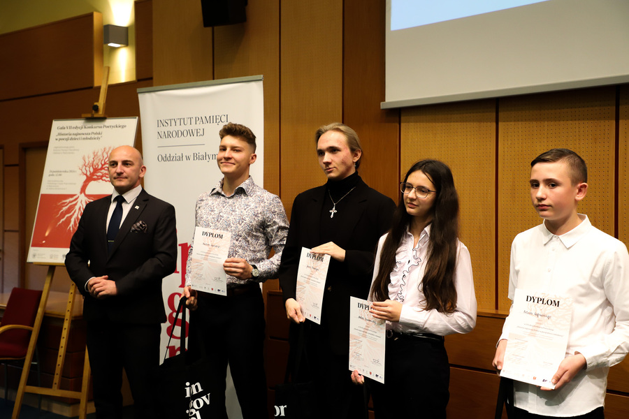 Gala VII edycji Konkursu Poetyckiego „Historia najnowsza Polski w poezji dzieci i młodzieży” – 24 października 2024, fot. Paula Prudziłowicz (IPN)