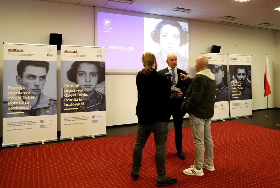 Konferencja prasowa „Straty osobowe i ofiary represji pod okupacją niemiecką w latach 1939-1945” – 31 października 2024, fot. Paula Prudziłowicz (IPN)