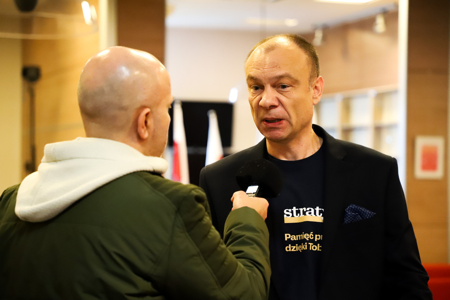 Konferencja prasowa „Straty osobowe i ofiary represji pod okupacją niemiecką w latach 1939-1945” – 31 października 2024, fot. Paula Prudziłowicz (IPN)