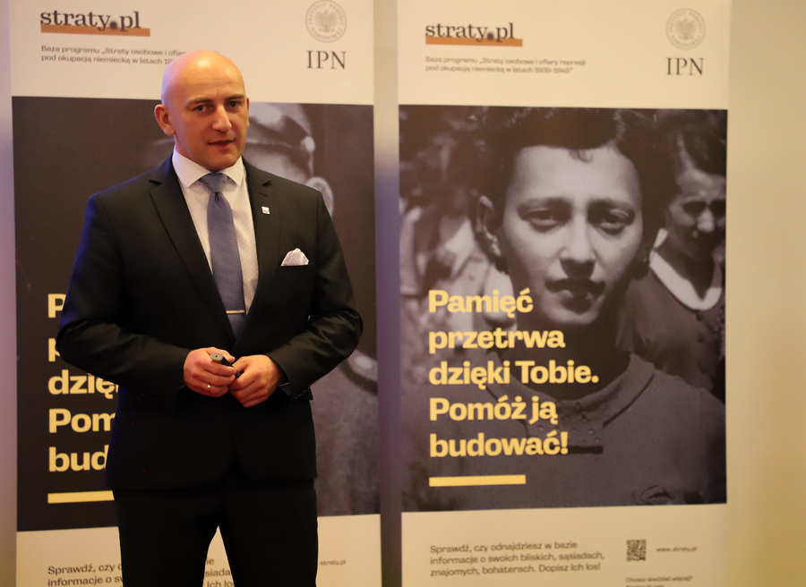 Konferencja prasowa „Straty osobowe i ofiary represji pod okupacją niemiecką w latach 1939-1945” – 31 października 2024, fot. Paula Prudziłowicz (IPN)