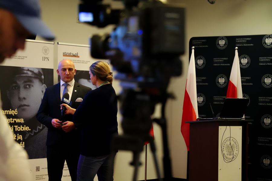 Konferencja prasowa „Straty osobowe i ofiary represji pod okupacją niemiecką w latach 1939-1945” – 31 października 2024, fot. Paula Prudziłowicz (IPN)