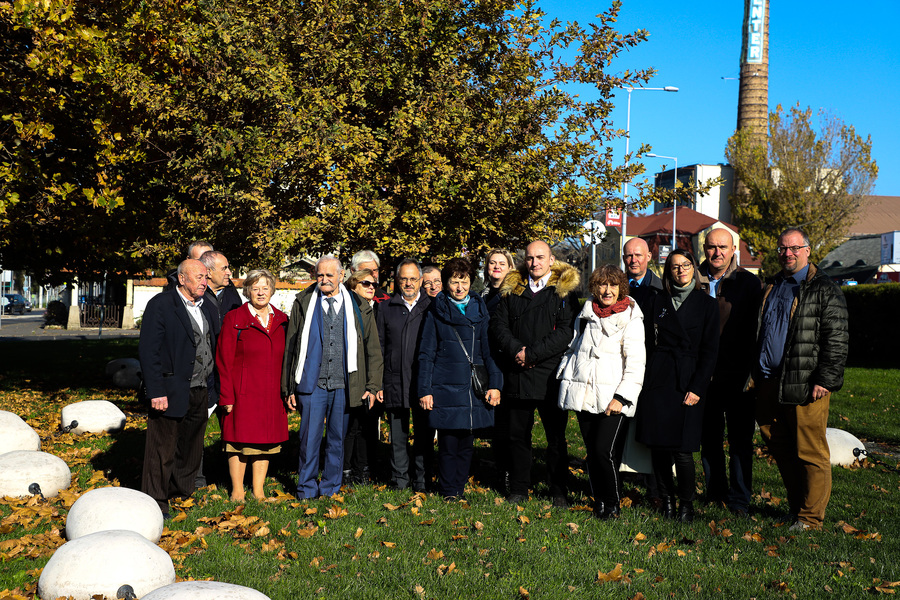 Otwarcie wystawy pt. „Dekalog Księdza Jerzego” z okazji 40. rocznicy męczeńskiej śmierci bł. ks. Jerzego Popiełuszki w Domu Polskim w Budapeszcie – 10 listopada 2024, fot. Paula Prudziłowicz (IPN)