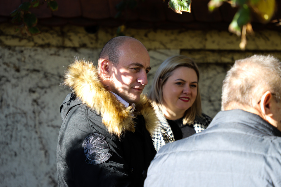 Otwarcie wystawy pt. „Dekalog Księdza Jerzego” z okazji 40. rocznicy męczeńskiej śmierci bł. ks. Jerzego Popiełuszki w Domu Polskim w Budapeszcie – 10 listopada 2024, fot. Paula Prudziłowicz (IPN)