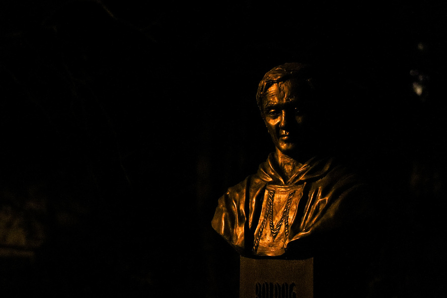 Otwarcie wystawy pt. „Dekalog Księdza Jerzego” z okazji 40. rocznicy męczeńskiej śmierci bł. ks. Jerzego Popiełuszki w Domu Polskim w Budapeszcie – 10 listopada 2024, fot. Paula Prudziłowicz (IPN)