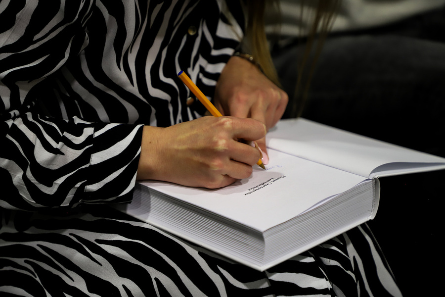 Promocja publikacji przygotowanej przez Oddział IPN w Białymstoku „Florian Czarnyszewicz. Los człowieka, t. 1: Znad Berezyny nad La Platę (1900–1955)” – 19 listopada 2024, fot. Paula Prudziłowicz (IPN)