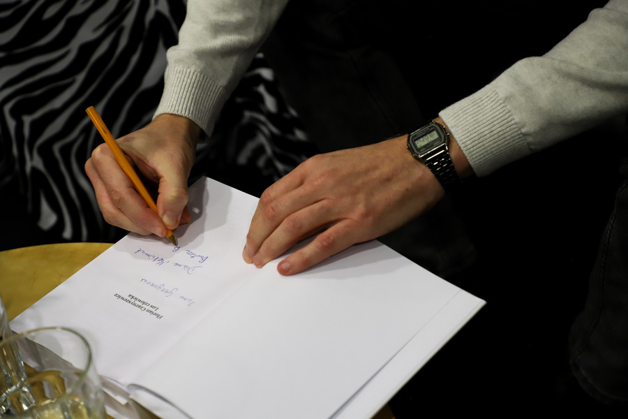 Promocja publikacji przygotowanej przez Oddział IPN w Białymstoku „Florian Czarnyszewicz. Los człowieka, t. 1: Znad Berezyny nad La Platę (1900–1955)” – 19 listopada 2024, fot. Paula Prudziłowicz (IPN)