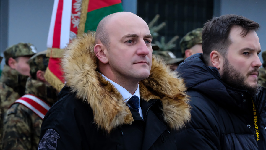 Uroczystości upamiętniające rtm. Apoloniusza Ścisłowskiego, poległego w walce z sowietami we wrześniu 1939 r. – 22 listopada 2024, fot. Paula Prudziłowicz (IPN)