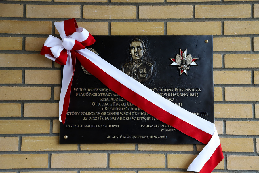 Uroczystości upamiętniające rtm. Apoloniusza Ścisłowskiego, poległego w walce z sowietami we wrześniu 1939 r. – 22 listopada 2024, fot. Paula Prudziłowicz (IPN)