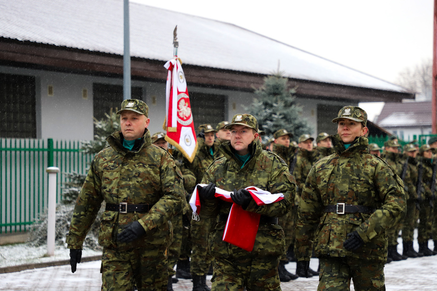 Uroczystości upamiętniające rtm. Apoloniusza Ścisłowskiego, poległego w walce z sowietami we wrześniu 1939 r. – 22 listopada 2024, fot. Paula Prudziłowicz (IPN)