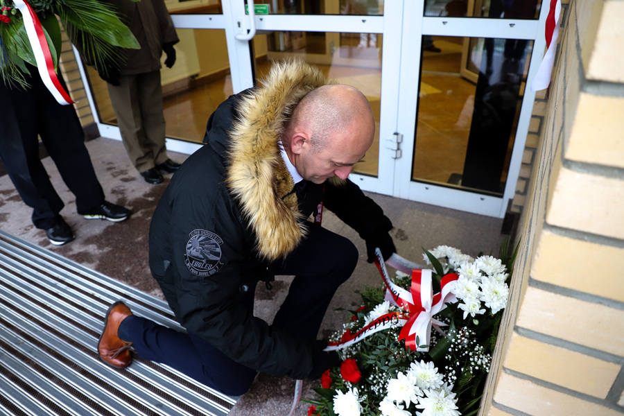 Uroczystości upamiętniające rtm. Apoloniusza Ścisłowskiego, poległego w walce z sowietami we wrześniu 1939 r. – 22 listopada 2024, fot. Paula Prudziłowicz (IPN)