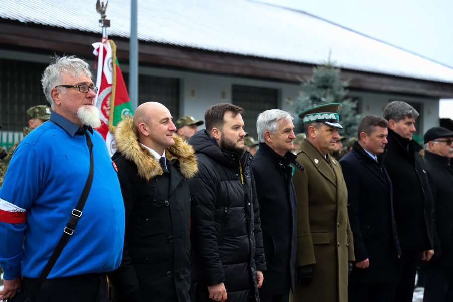 Uroczystości upamiętniające rtm. Apoloniusza Ścisłowskiego, poległego w walce z sowietami we wrześniu 1939 r. – 22 listopada 2024, fot. Paula Prudziłowicz (IPN)