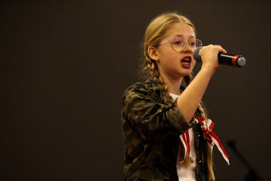 Przesłuchania wojewódzkie IX edycji Festiwalu Piosenki Niezłomnej i Niepodległej im. Henryka Rasiewicza „Kima” – 30 listopada 2024, fot. Paula Prudziłowicz (IPN)