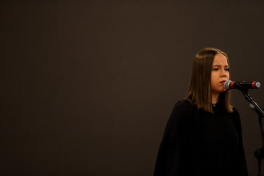 Przesłuchania wojewódzkie IX edycji Festiwalu Piosenki Niezłomnej i Niepodległej im. Henryka Rasiewicza „Kima” – 30 listopada 2024, fot. Paula Prudziłowicz (IPN)