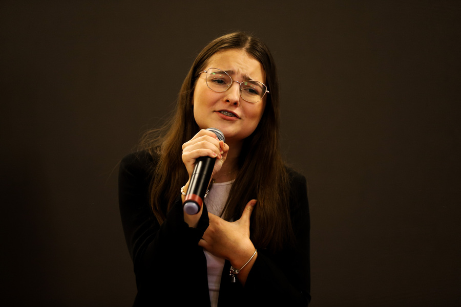 Przesłuchania wojewódzkie IX edycji Festiwalu Piosenki Niezłomnej i Niepodległej im. Henryka Rasiewicza „Kima” – 30 listopada 2024, fot. Paula Prudziłowicz (IPN)