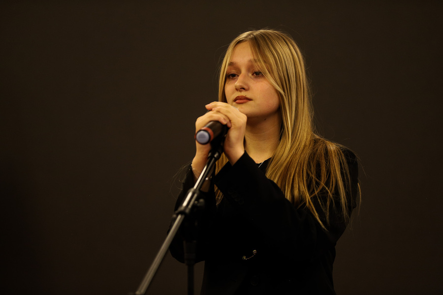 Przesłuchania wojewódzkie IX edycji Festiwalu Piosenki Niezłomnej i Niepodległej im. Henryka Rasiewicza „Kima” – 30 listopada 2024, fot. Paula Prudziłowicz (IPN)