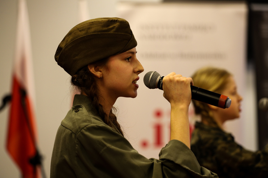 Przesłuchania wojewódzkie IX edycji Festiwalu Piosenki Niezłomnej i Niepodległej im. Henryka Rasiewicza „Kima” – 30 listopada 2024, fot. Paula Prudziłowicz (IPN)