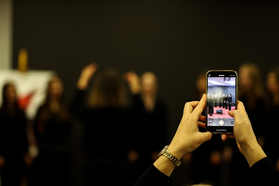 Przesłuchania wojewódzkie IX edycji Festiwalu Piosenki Niezłomnej i Niepodległej im. Henryka Rasiewicza „Kima” – 30 listopada 2024, fot. Paula Prudziłowicz (IPN)