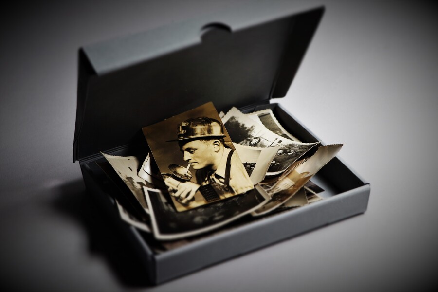 Marian Rogowski, żołnierz-górnik kopalnia Wesoła II 1955 r. (fot. I. Kuna)