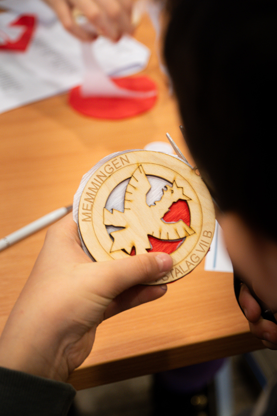 Zajęcia dla uczniów w oparciu o świąteczny materiał edukacyjny pt. „Bombka z Memmingen” – 29 listopada 2024, fot. Paweł Bezubik.