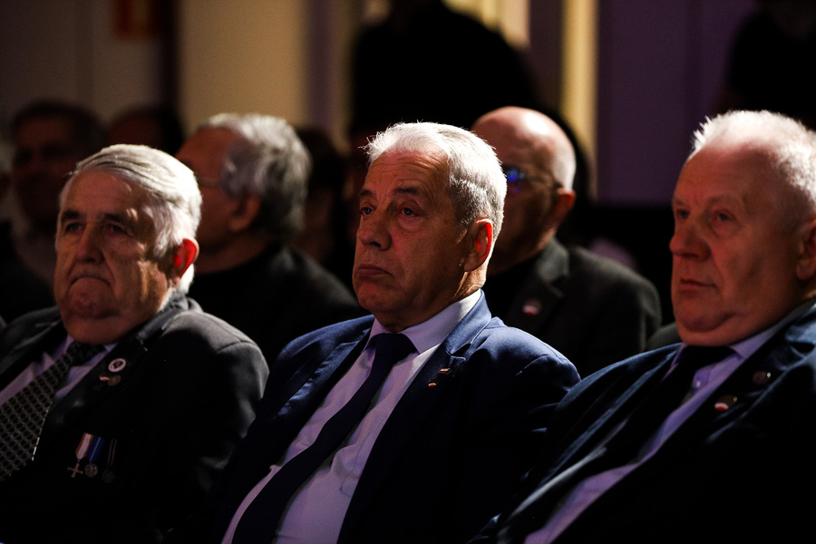 Koncert piosenek barda „Solidarności”, Jacka Kaczmarskiego w wykonaniu Zbigniewa Bibera – 12 grudnia 2024, fot. Paula Prudziłowicz (IPN)