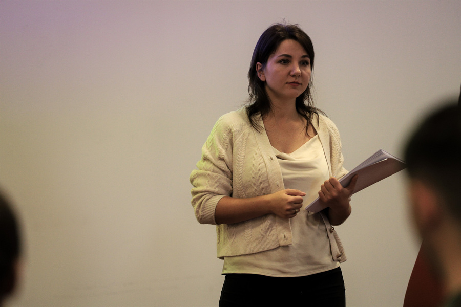 Grudniowe spotkania z młodzieżą w ramach Ogólnopolskiego Konkursu Edukacyjnego „Silni Polską!”, fot. Paula Prudziłowicz (IPN)