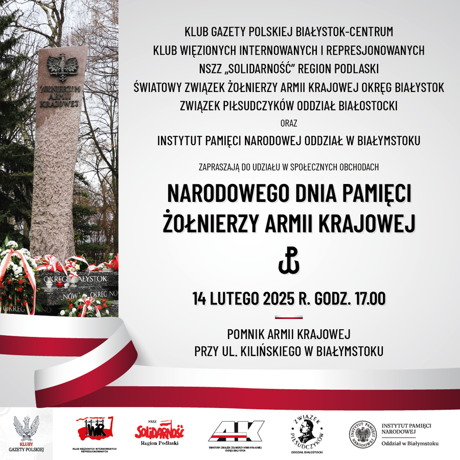 Narodowy Dzień Pamięci Żołnierzy Armii Krajowej – 14 lutego 2025