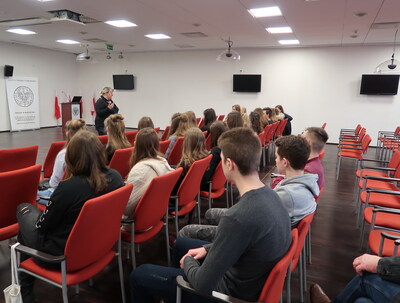 W warsztatach uczestniczyli uczniowie z V LO w Białymstoku i Zespołu Szkół w Tykocinie