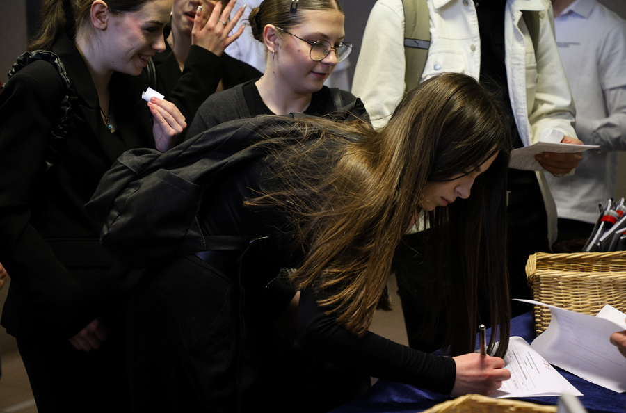 XI edycja Regionalnej Olimpiady Historycznej Wiedzy o Armii Krajowej, jej poprzedniczkach i następczyniach – 14 lutego 2025, fot. Paula Prudziłowicz (IPN)