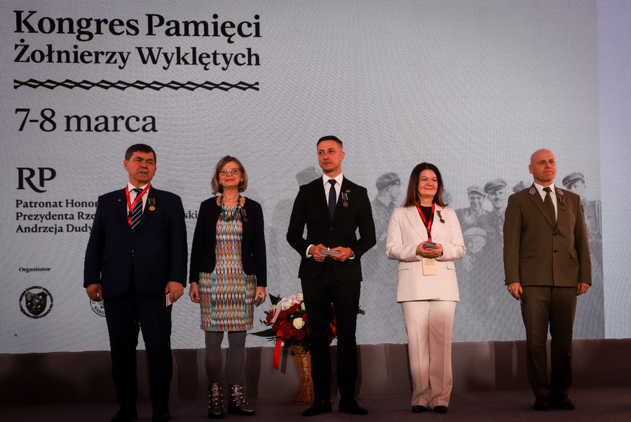 Wręczenie odznaczeń - Krzyża Zasługi oraz Medalu Reipublicae Memoriae Meritum – 7 marca 2025, fot. Paula Prudziłowicz (IPN)