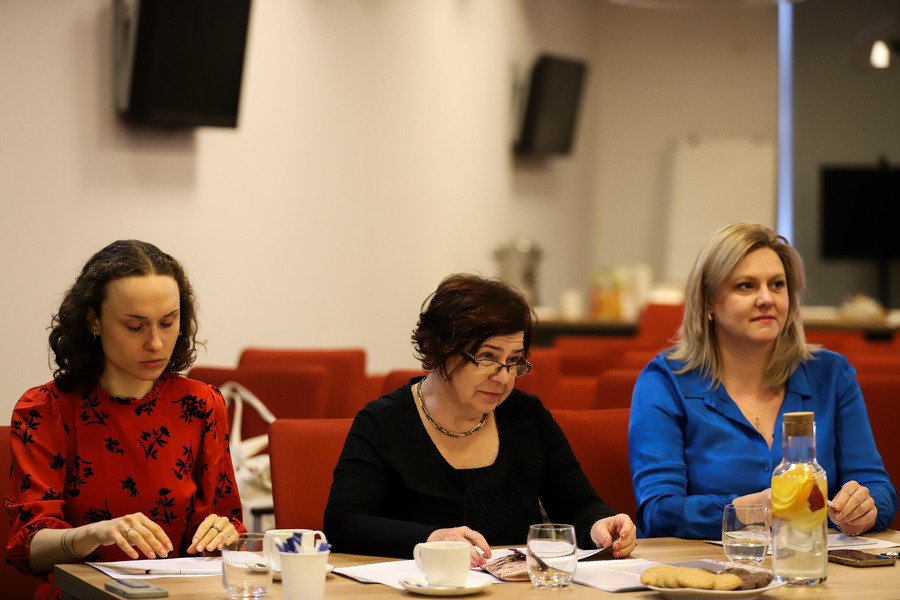 Przesłuchania półfinałowe do XI edycji Ogólnopolskiego Konkursu Recytatorskiego „W kręgu poezji i prozy lagrowej więźniarek obozu KL Ravensbrück” im. Wandy Półtawskiej – 11 marca 2025, fot. Paula Prudziłowicz (IPN)