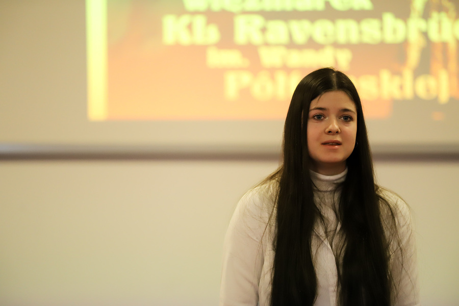 Przesłuchania półfinałowe do XI edycji Ogólnopolskiego Konkursu Recytatorskiego „W kręgu poezji i prozy lagrowej więźniarek obozu KL Ravensbrück” im. Wandy Półtawskiej – 11 marca 2025, fot. Paula Prudziłowicz (IPN)