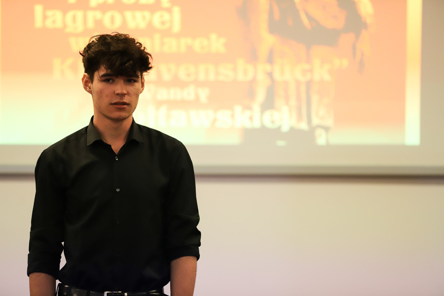 Przesłuchania półfinałowe do XI edycji Ogólnopolskiego Konkursu Recytatorskiego „W kręgu poezji i prozy lagrowej więźniarek obozu KL Ravensbrück” im. Wandy Półtawskiej – 11 marca 2025, fot. Paula Prudziłowicz (IPN)