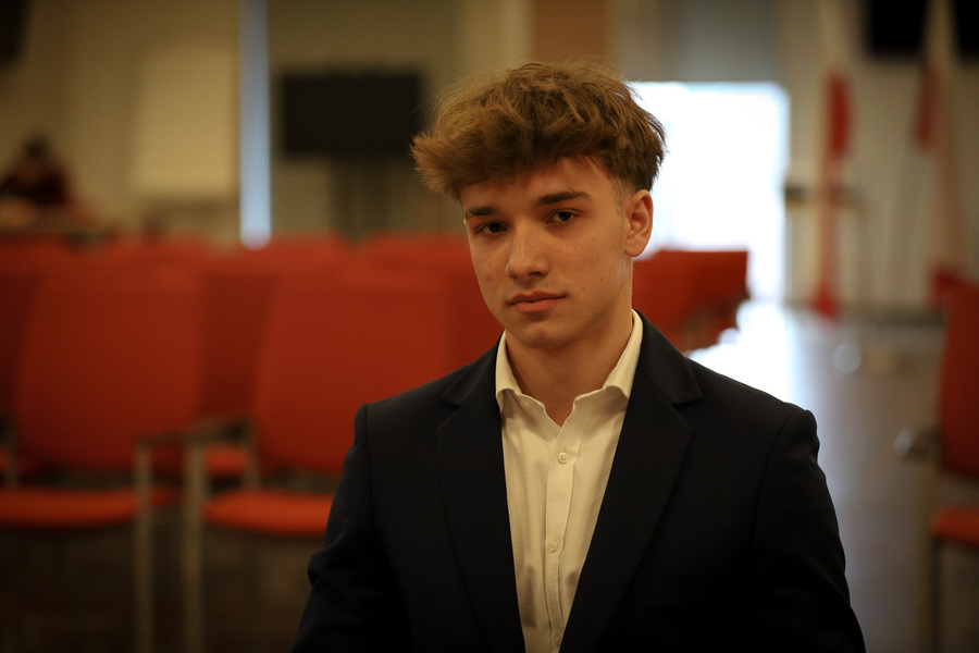 Finałowe przesłuchania XI Regionalnej Olimpiady Historycznej Wiedzy o Armii Krajowej, jej poprzedniczkach i następczyniach – 18 marca 2025, fot. Paula Prudziłowicz (IPN)